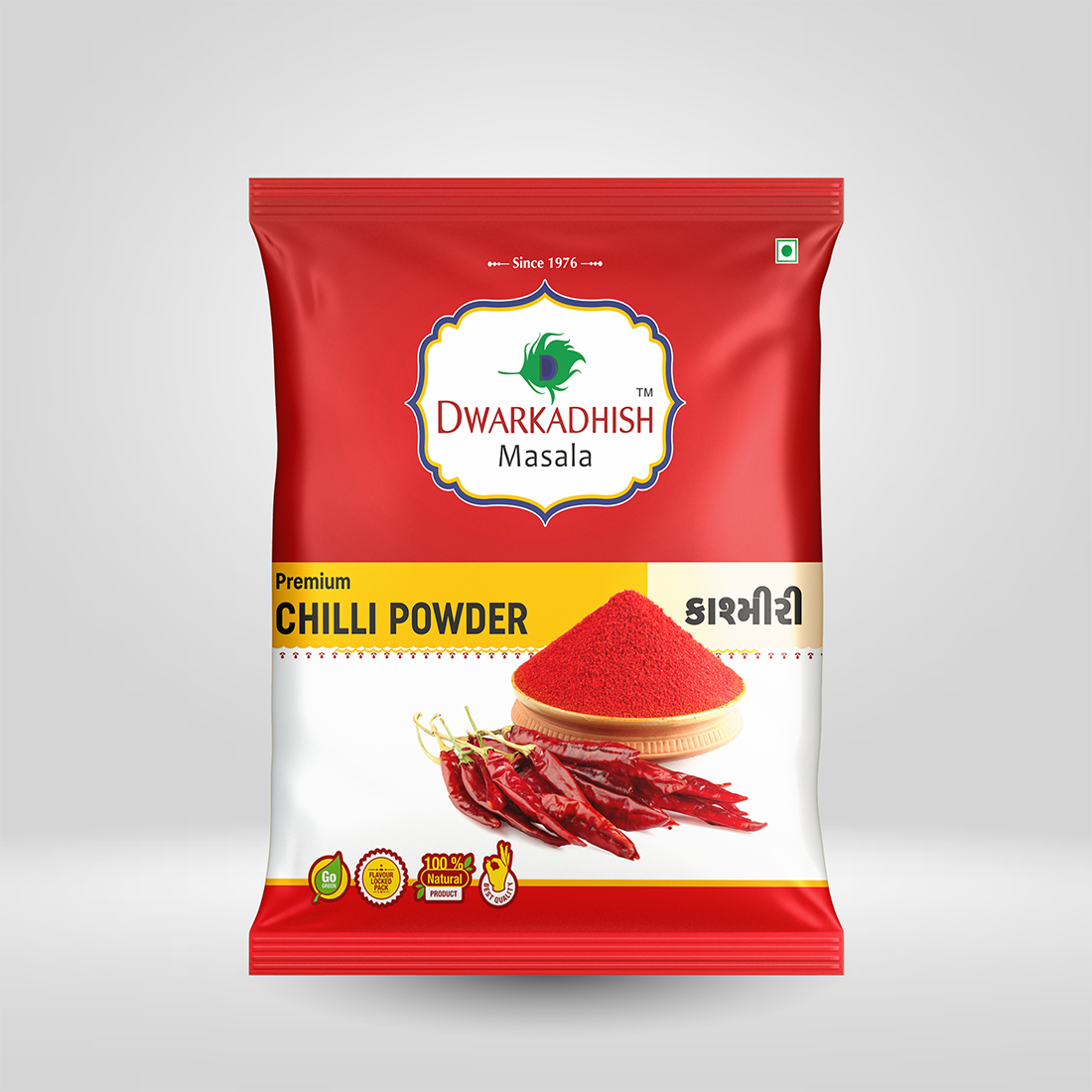 Dwarkadhish Masala Kasmiri Chilli Powder 200 Grams Dwarkadhish Tea